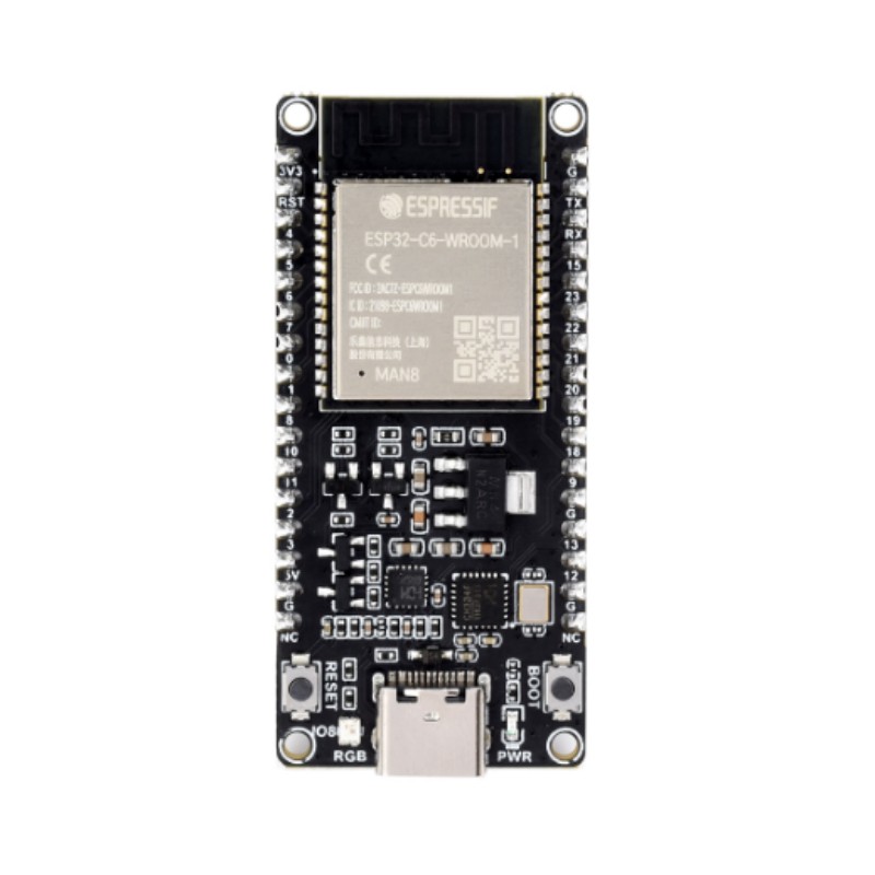 ESP32-C6-DEV-KIT-N8-M med lödstift